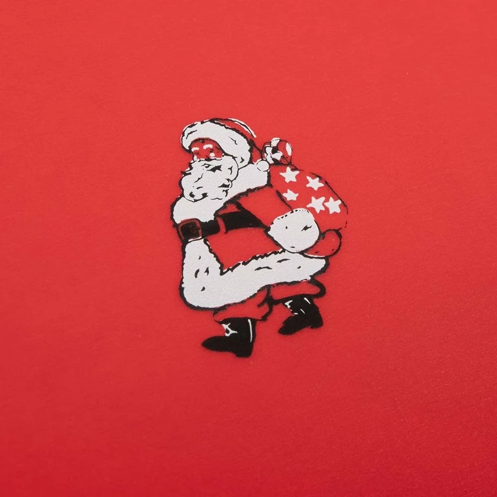 Weihnachtskarte Little Santa Rot
