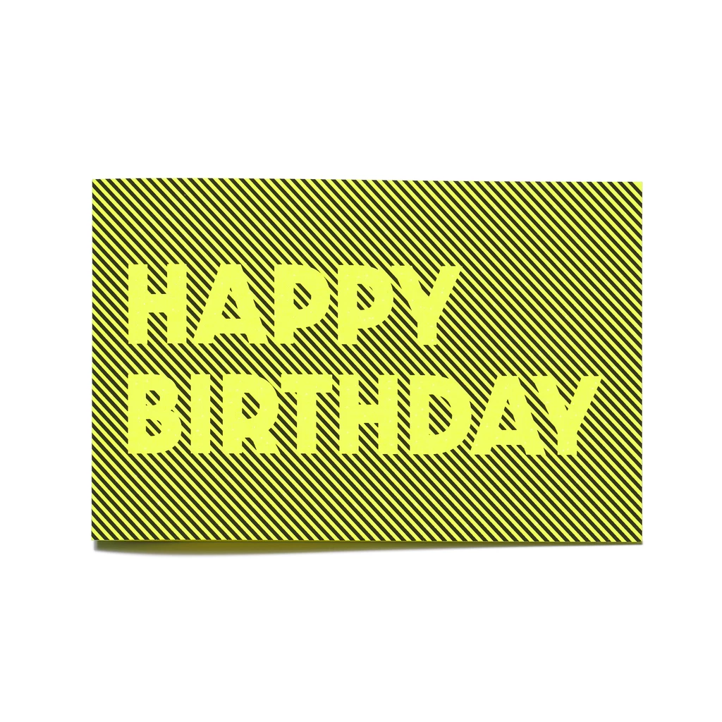 Grußkarte "Happy Birthday" Glow