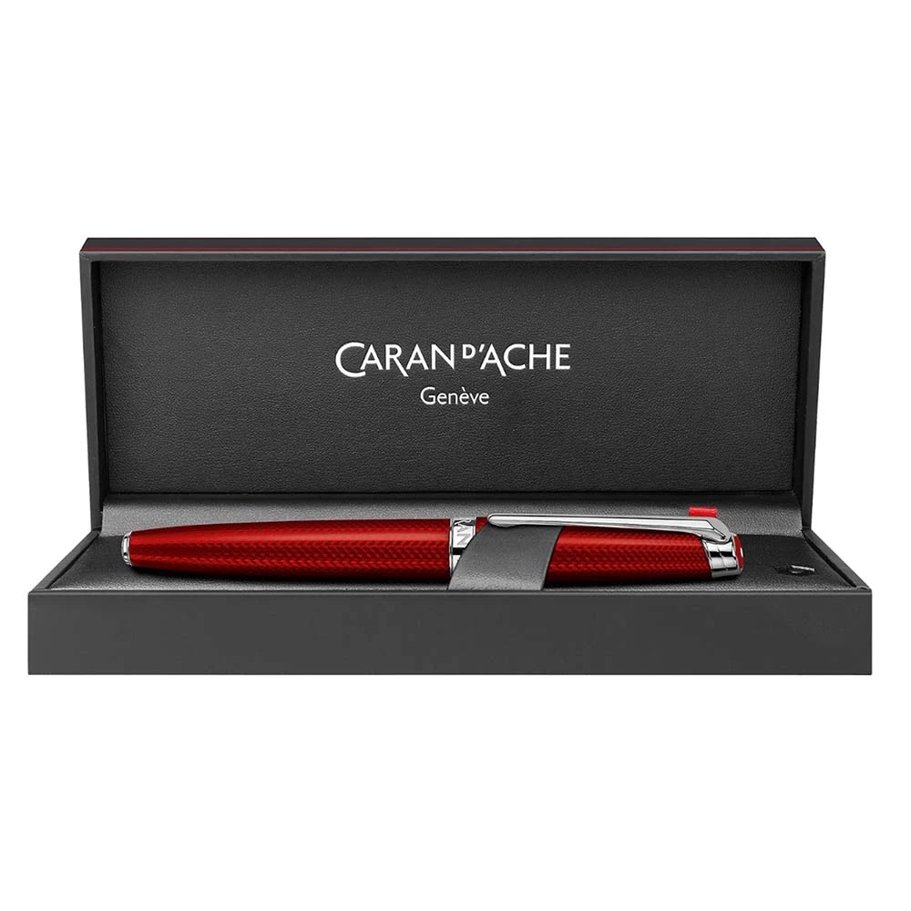 Caran d'Ache Tintenroller Léman Rouge Carmin versil./rhod.