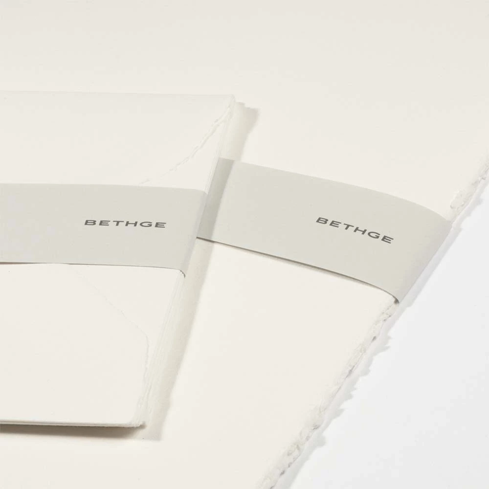 Briefkarten-Set Diplomat, Büttenpapier