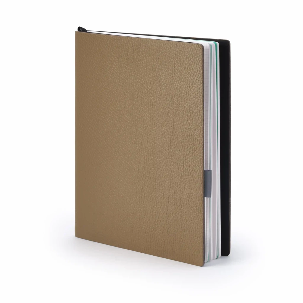 Whitebook LX Lederhülle Calf Soft Taupe