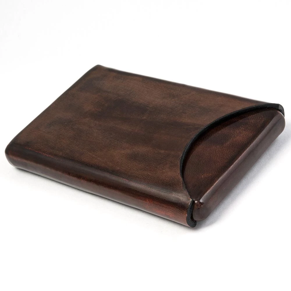 Visitenkartenbox, Leder, 6,5x10,0 cm