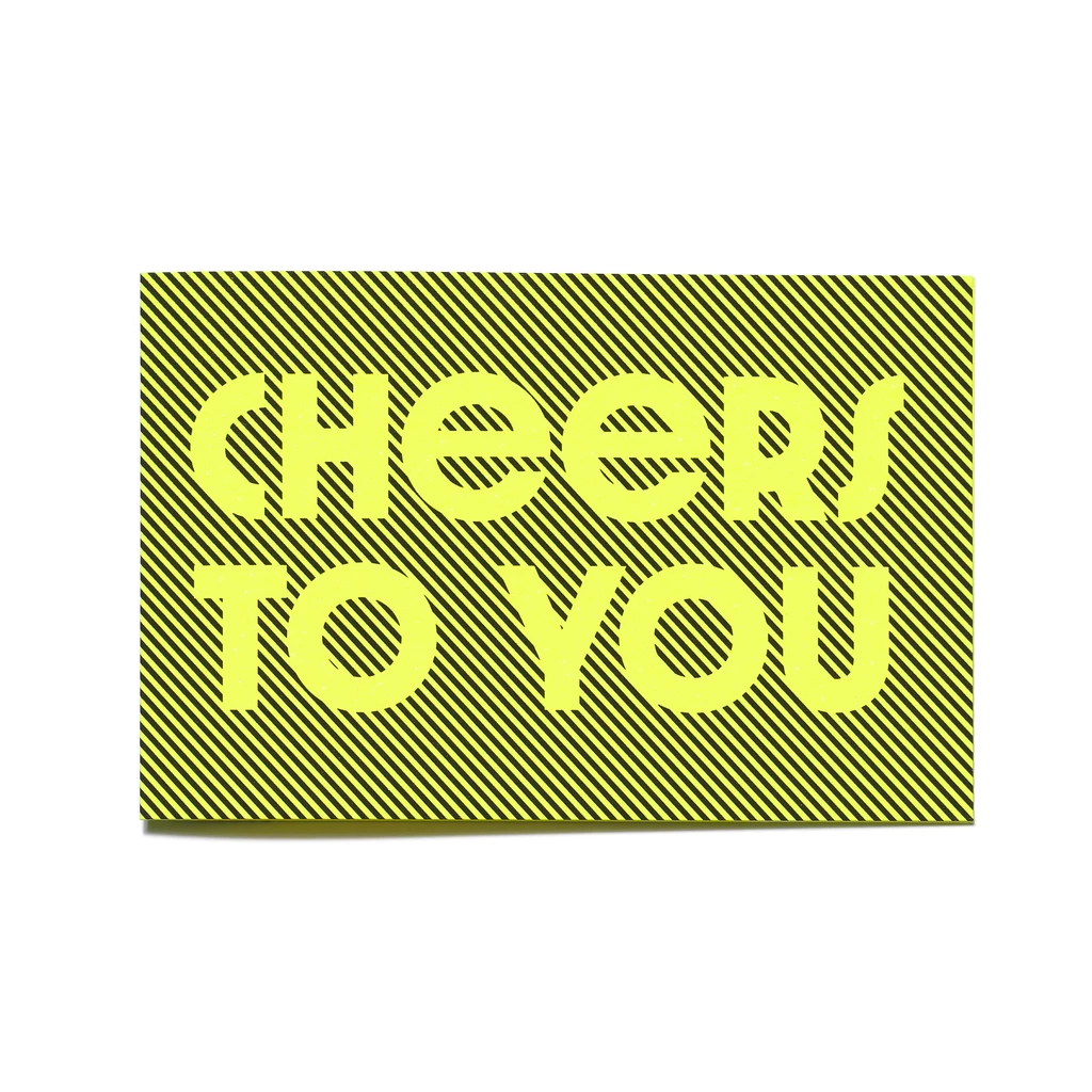 Grußkarte "Cheers to you" Glow