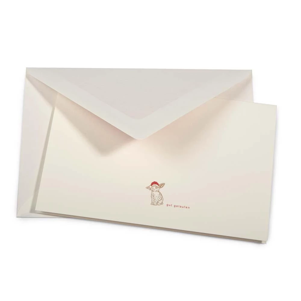 Weihnachtskarte Santa Rabbit – Frohe Weihnachten