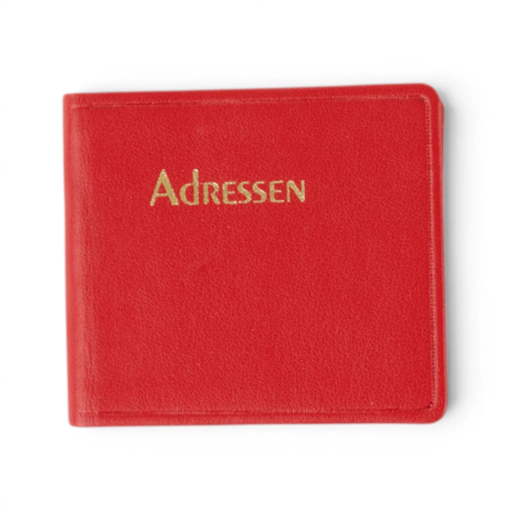 Adressbuch Ausgabe No. 21 TeBeskin Kunstleder rubin-rot
