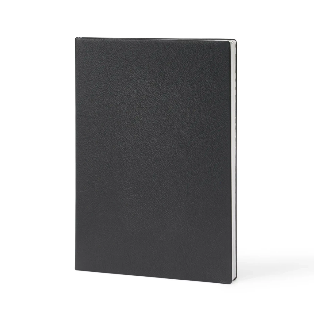 Notizbuch A4 gepunktet Leder Schwarz