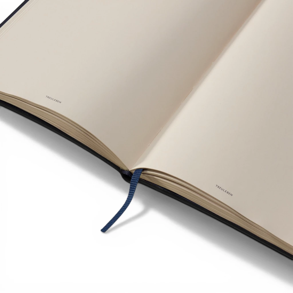 Notizbuch M blanko Schwarz