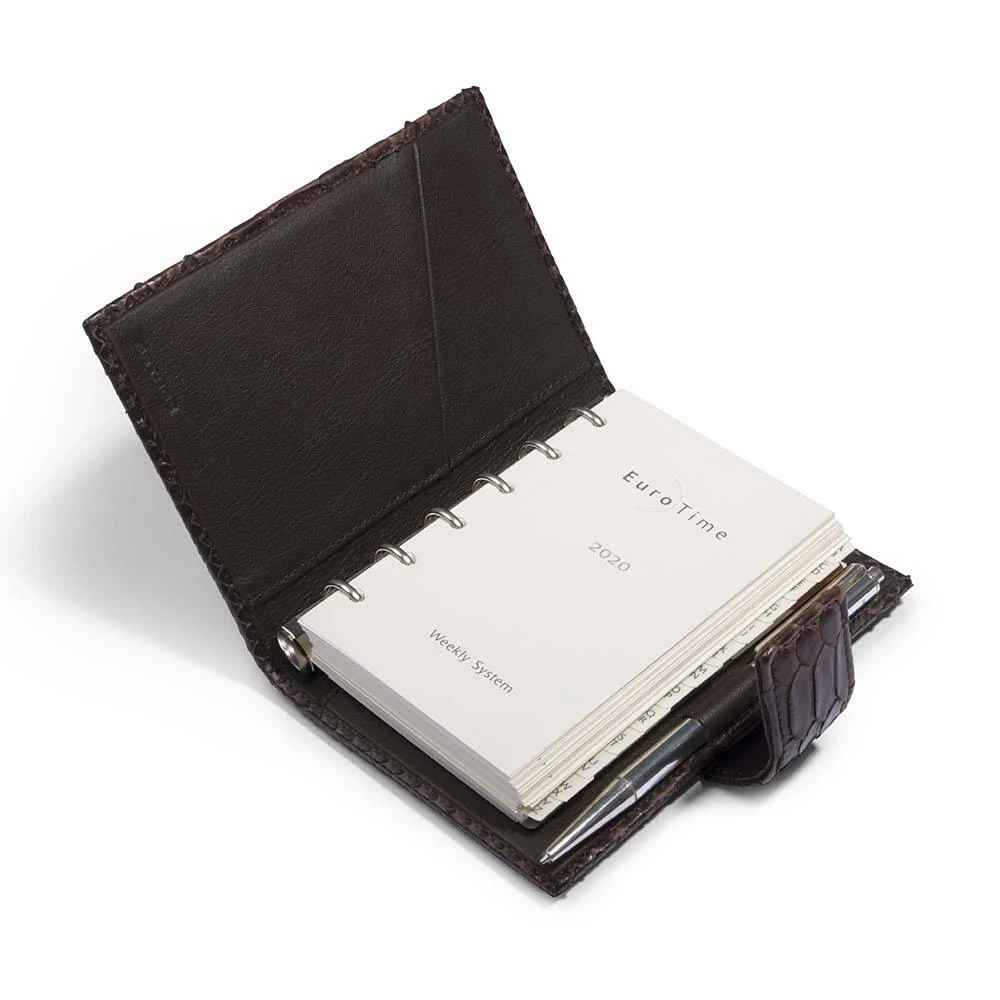 Terminplaner Python Leder Braun