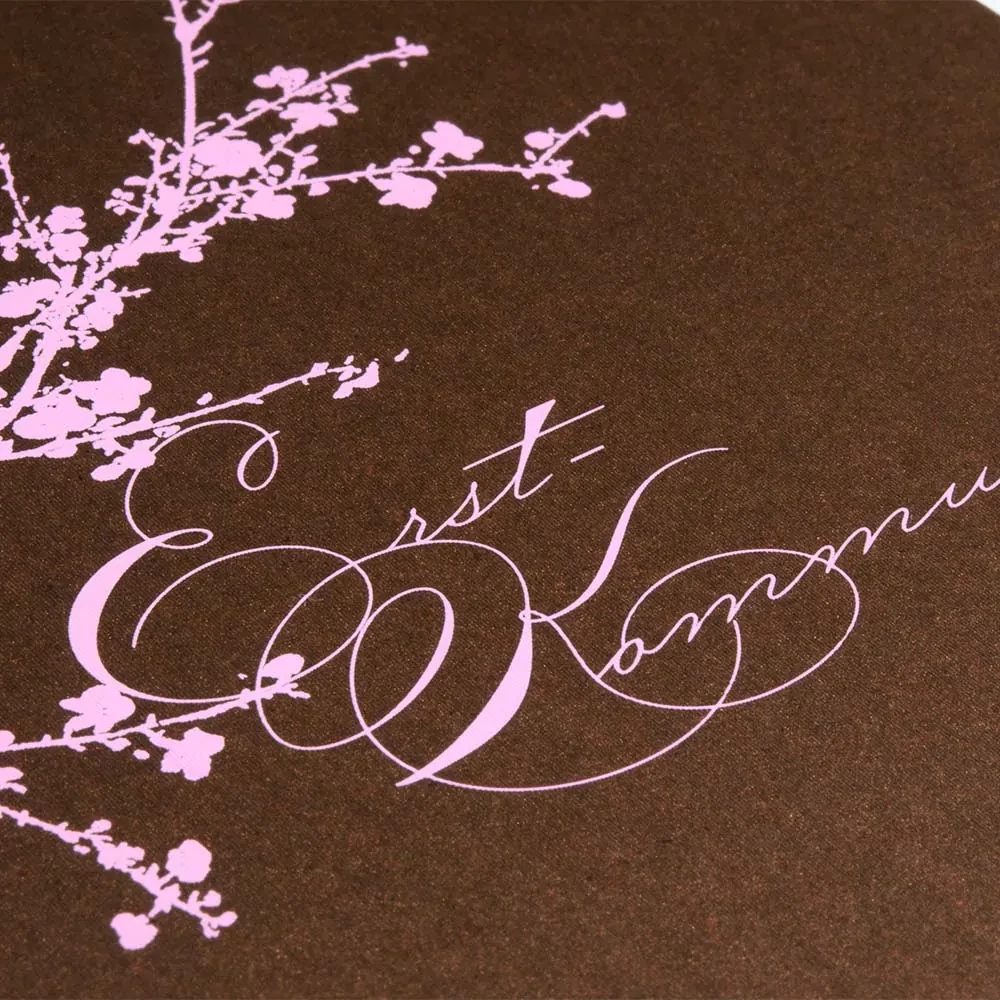 Grußkarte Kirschblüte Erstkommunion Rosa