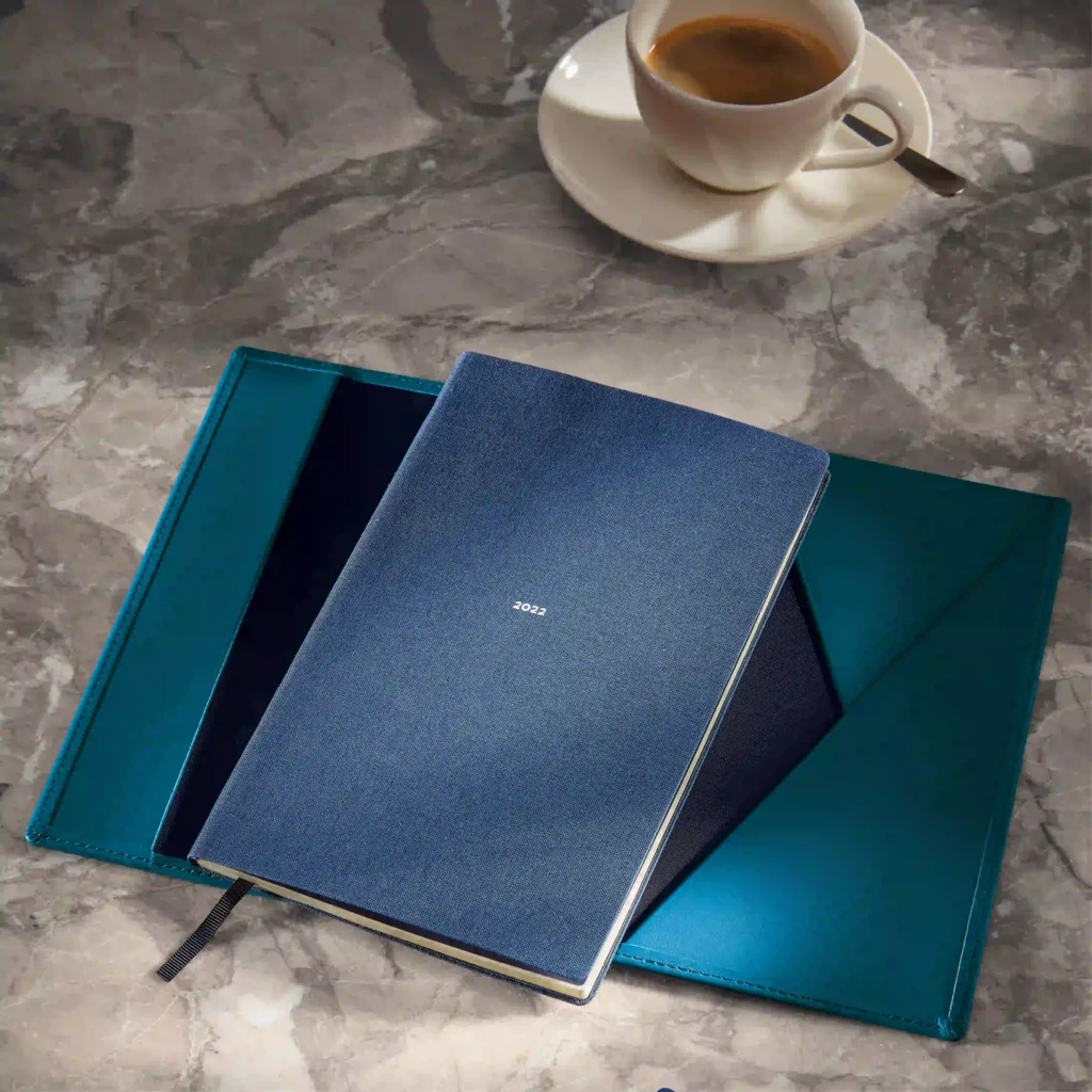 Treuleben Journal Jacket Leder Blaugrün