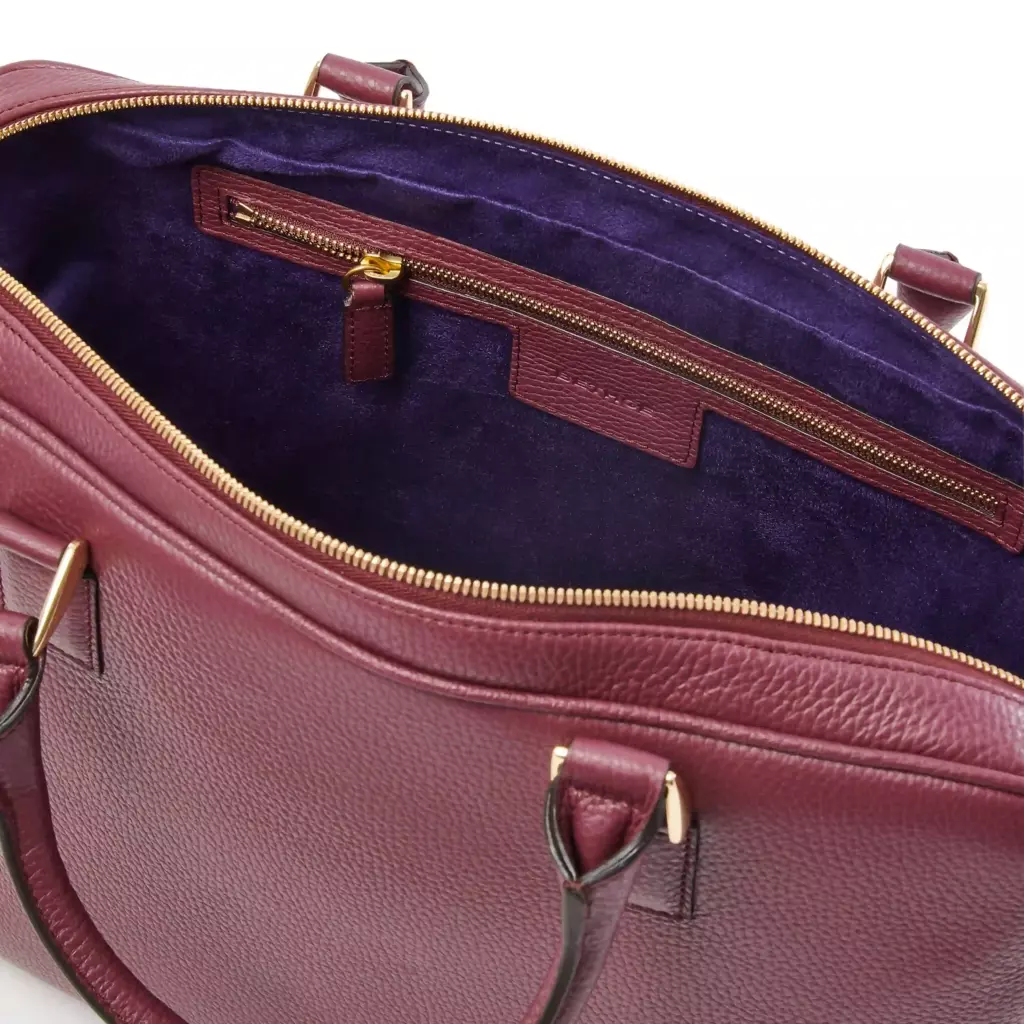 Leder Aktentasche Adri Aubergine