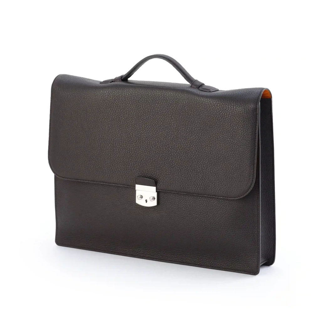 leder aktentasche schmal hirschleder 3