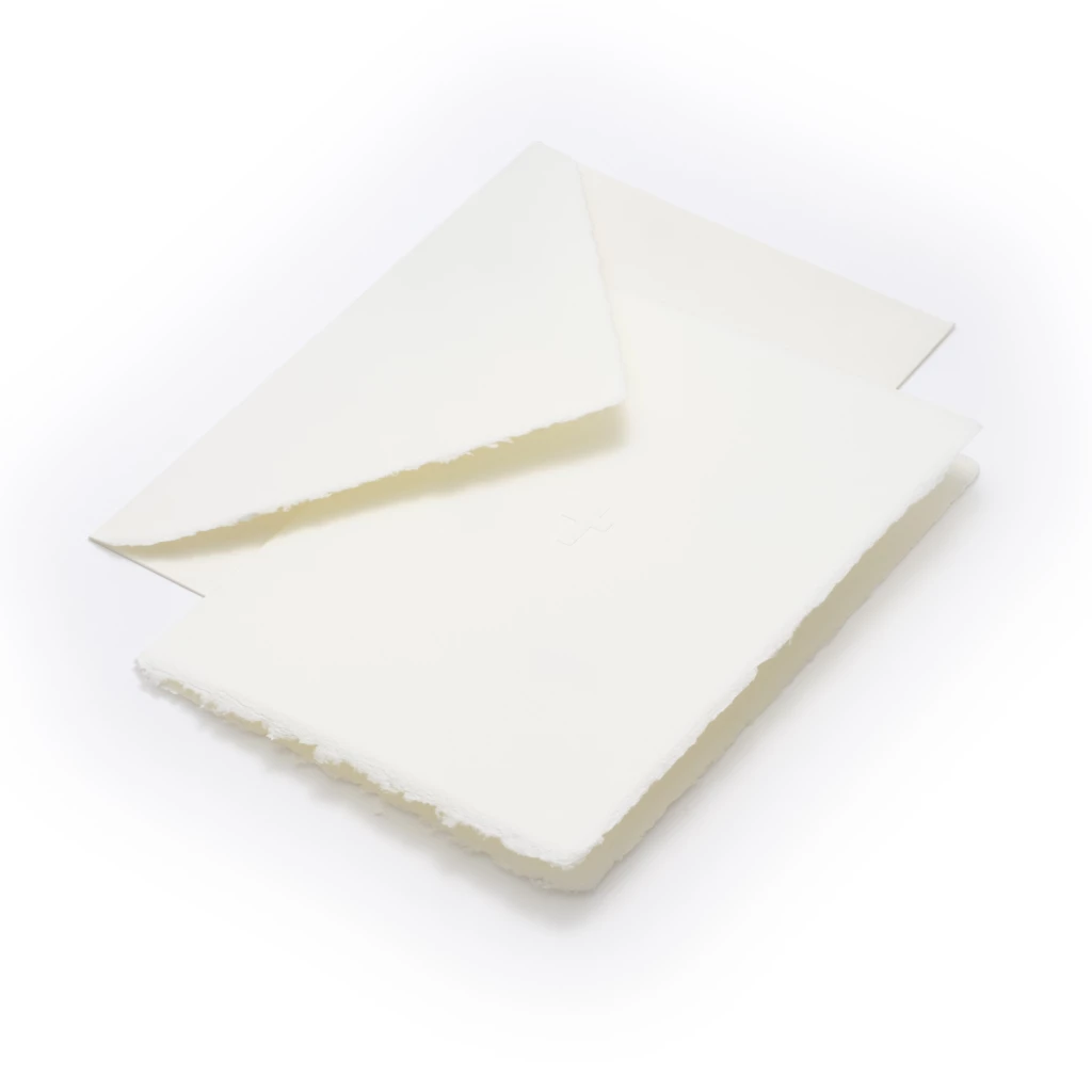 Grußkarte Kreuz – Blindprägung – Büttenpapier
