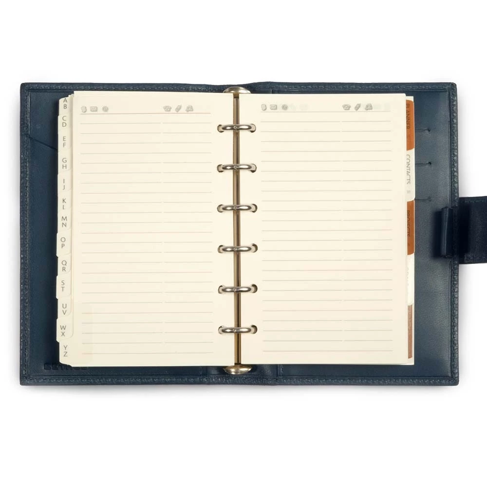 Terminplaner Pocket Adri Leder Dunkelblau