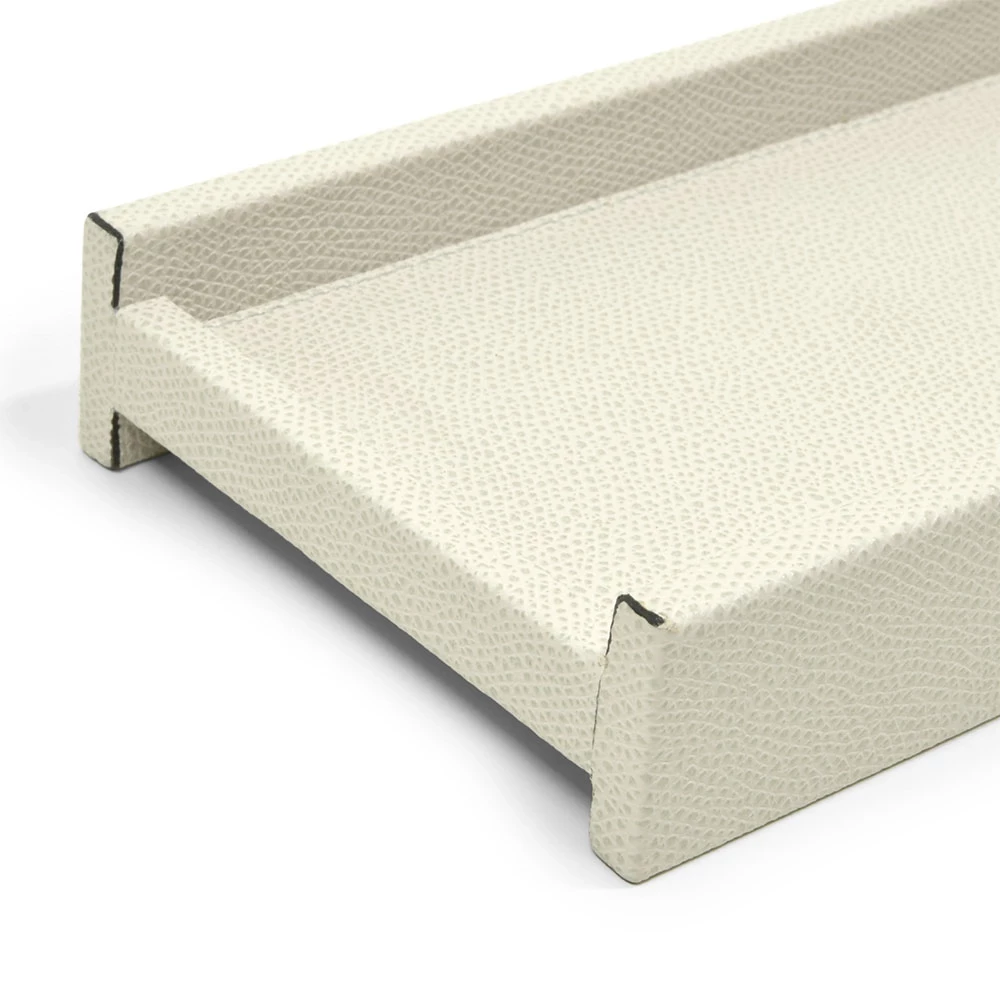 Stiftablage Design Stéphane Parmentier Leder Hellgrau
