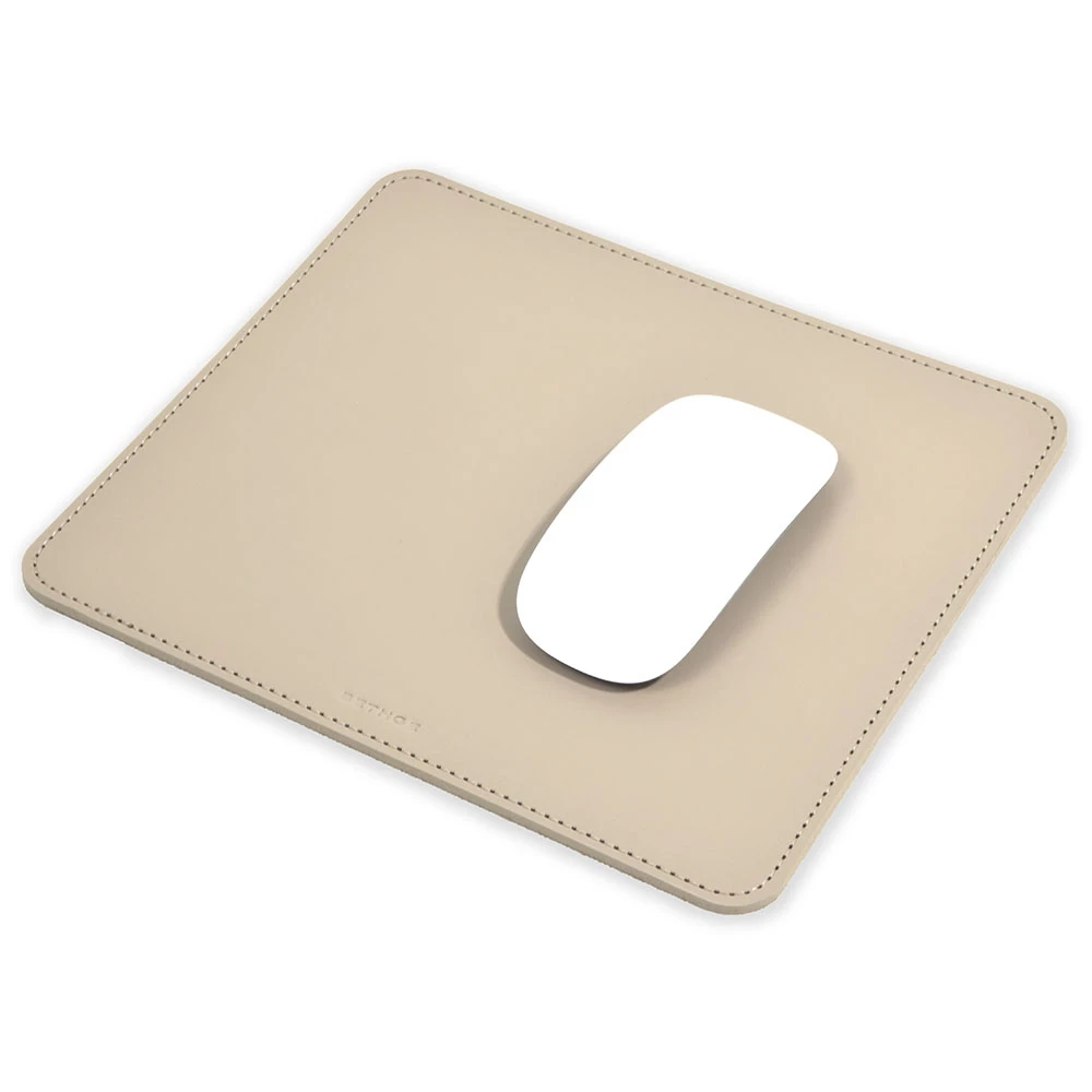 Mauspad Leder Taupe