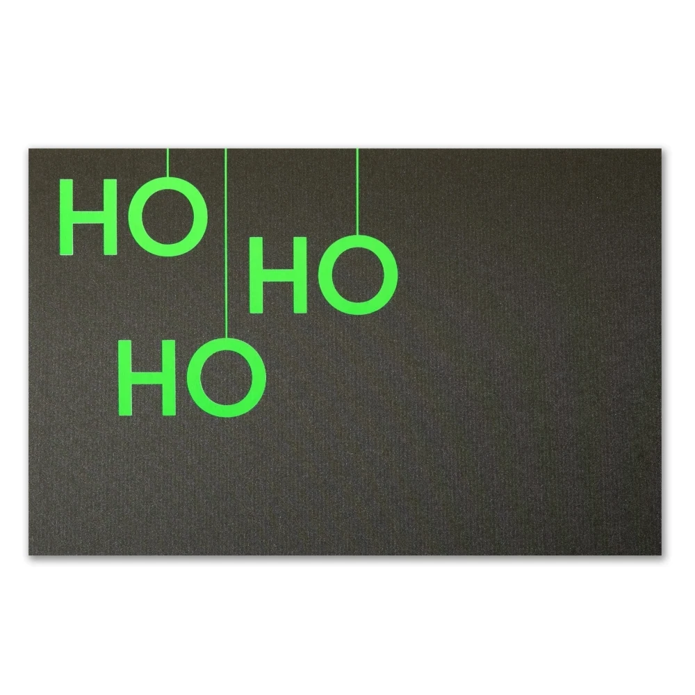 Weihnachtskarte HO HO HO