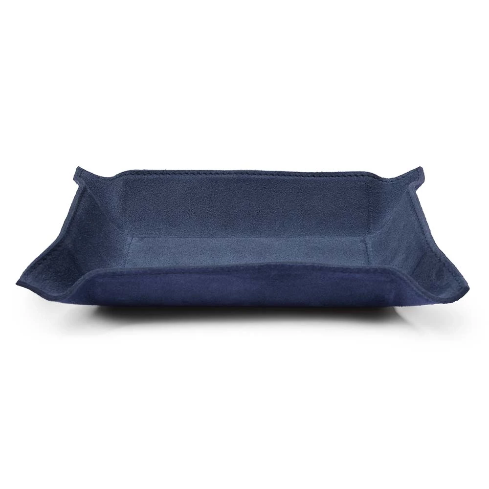 Taschenleerer Rechteckig Wildleder Royalblau