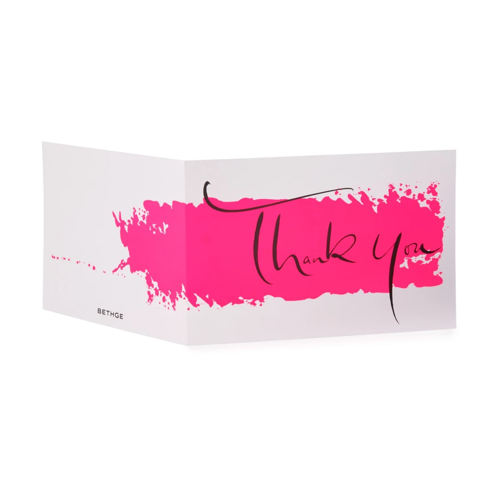 Grußkarte "Thank you" Kalligraphie
