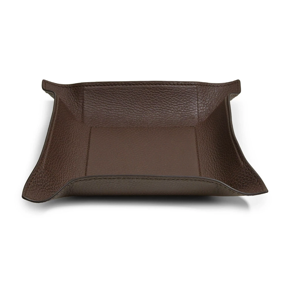 Taschenleerer Hirsch Quadratisch Leder Mocca