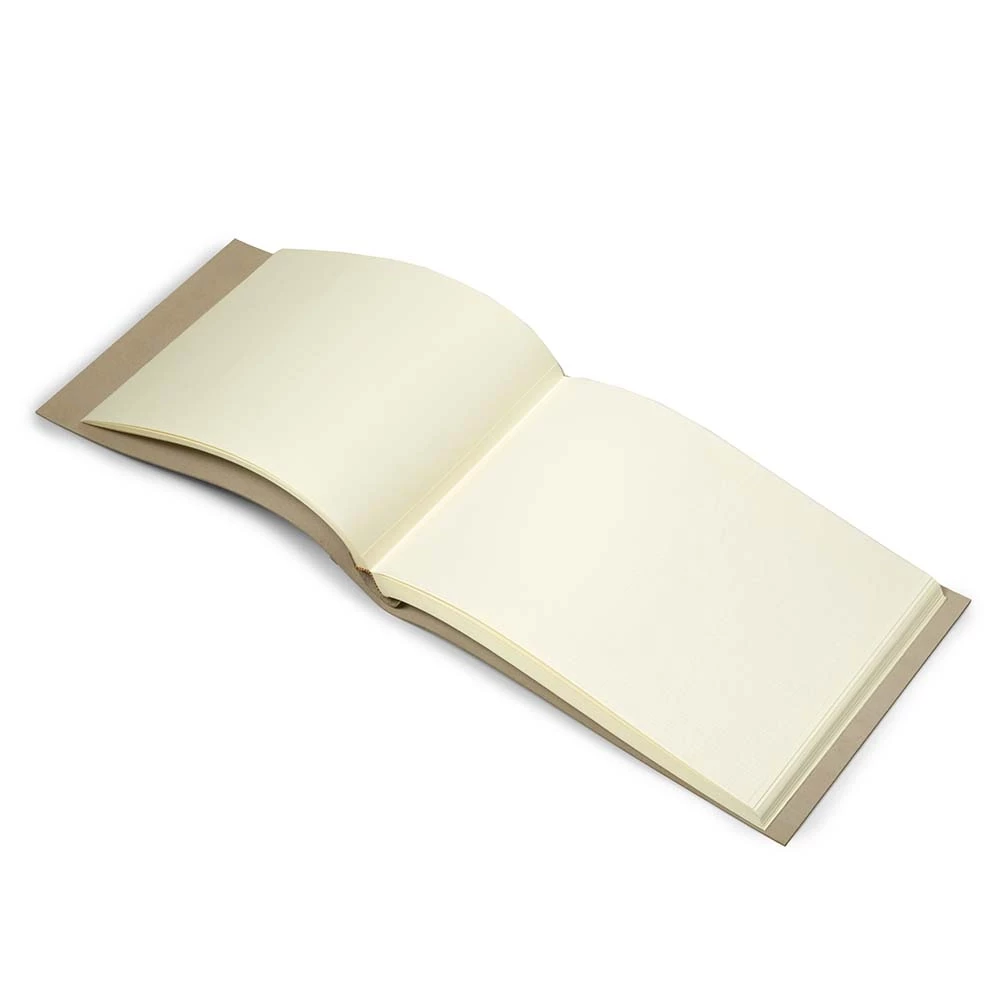 Fotoalbum 30 Blatt Leder Taupe