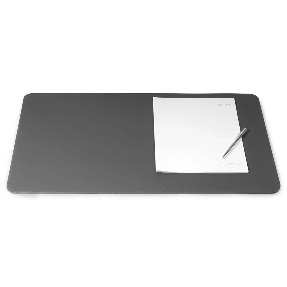 Schreibtischunterlage Leder Dunkelgrau