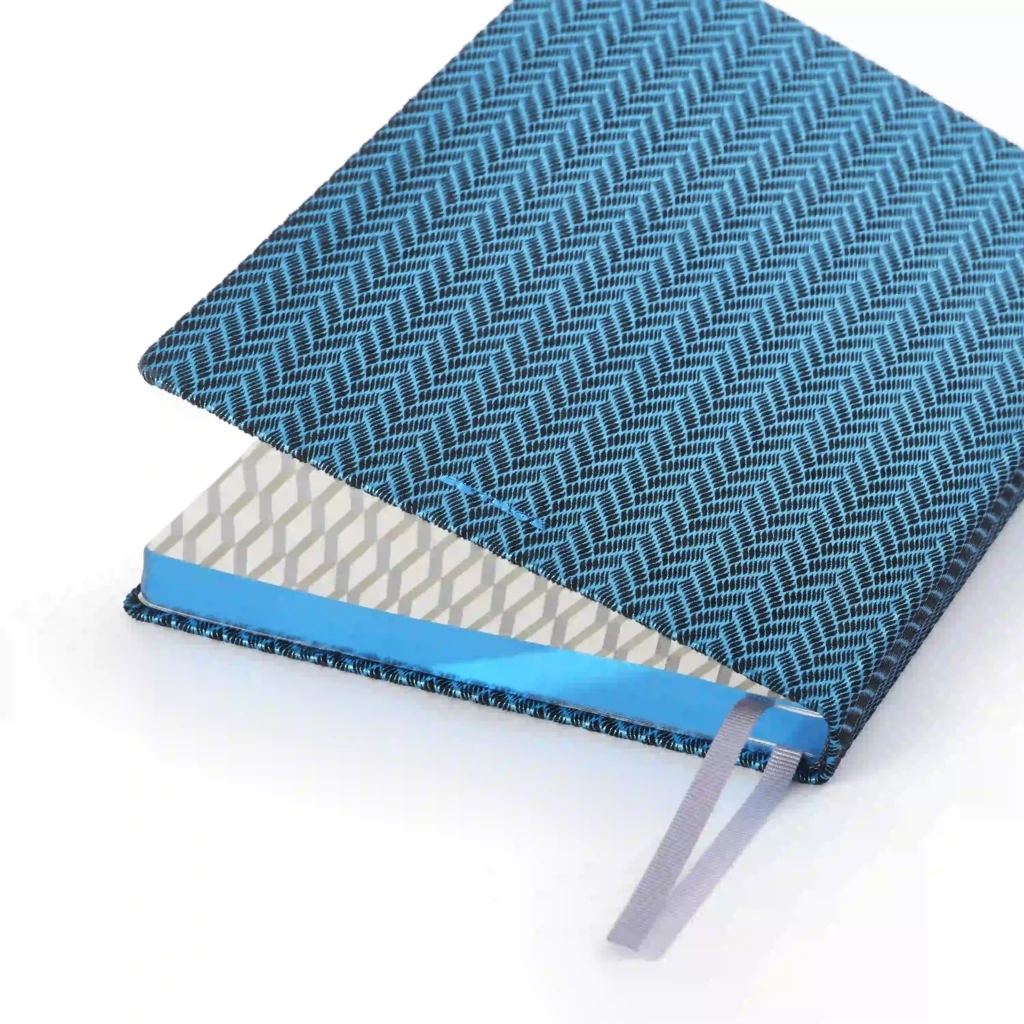 Notizbuch A5 Liniert Leder Jeansblau