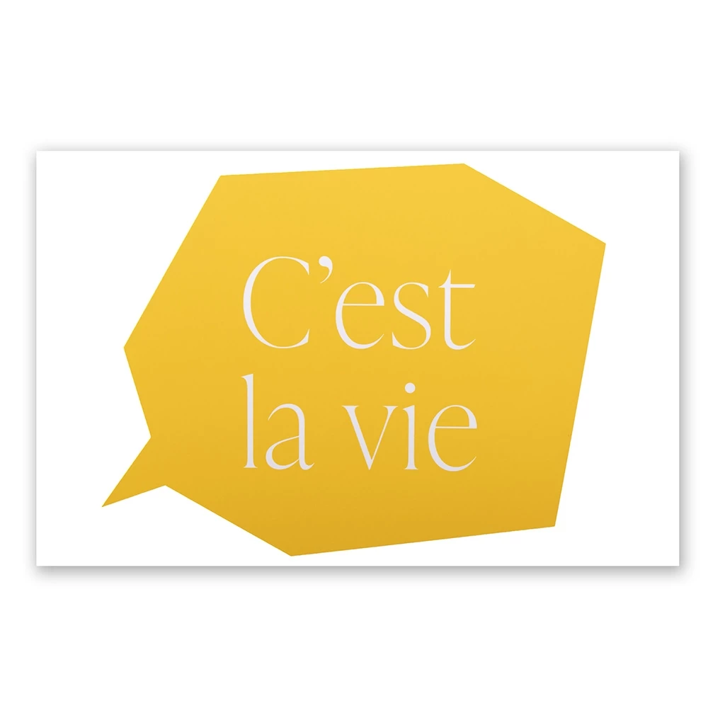 Grußkarte C'est la vie Klappkarte