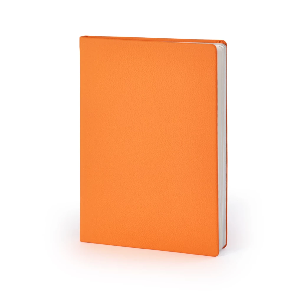 Notizbuch A5 Blanko Leder Orange