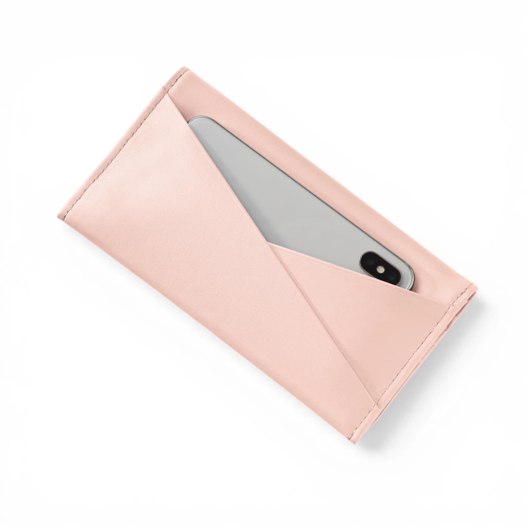 Portemonnaie Wallis Leder Rosa