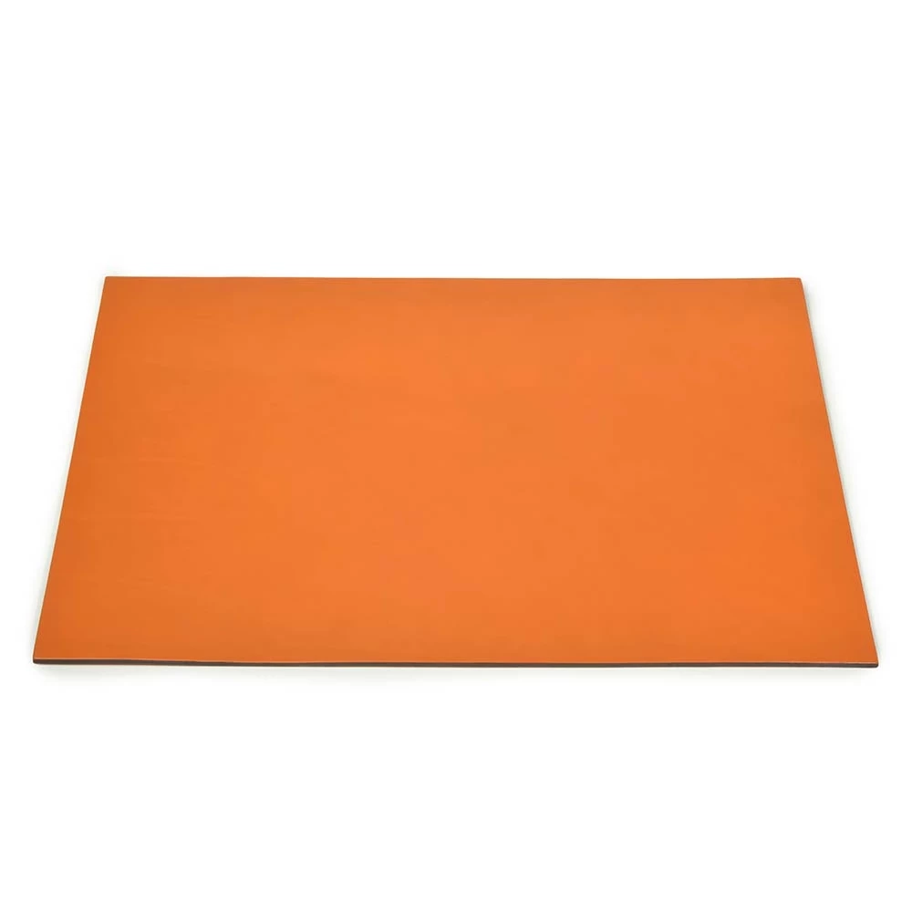 Schreibtischunterlage Leder Orange