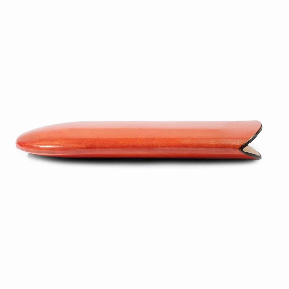 Brillenetui Leder Orange