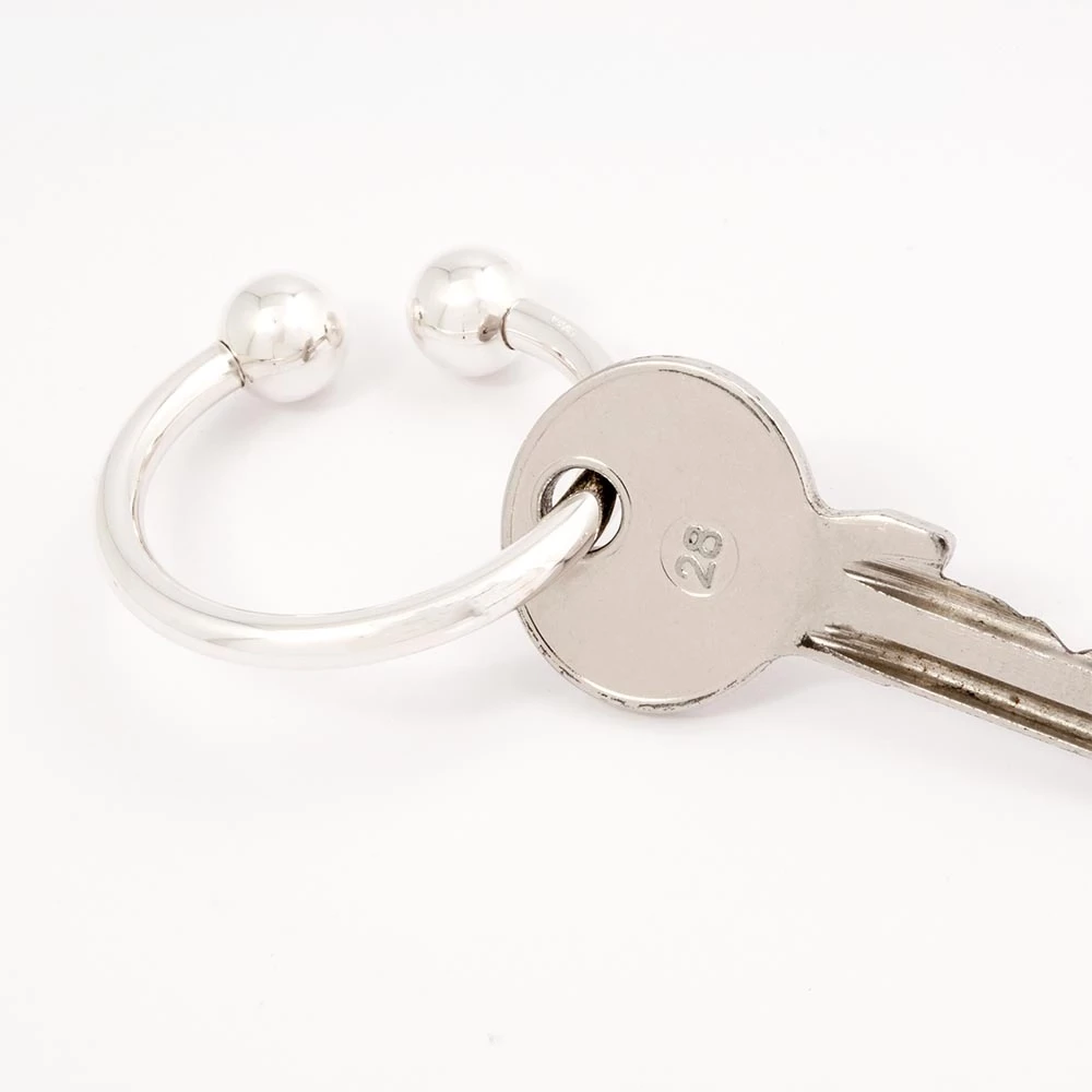 Schlüsselring Kugeln 925 Silber