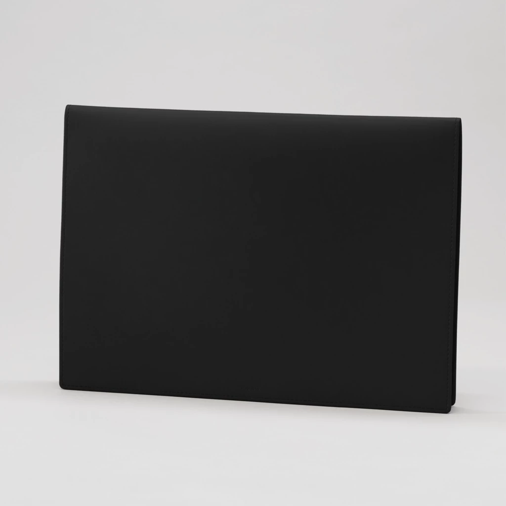 Treuleben Dokumentenmappe Envelope Leder Schwarz