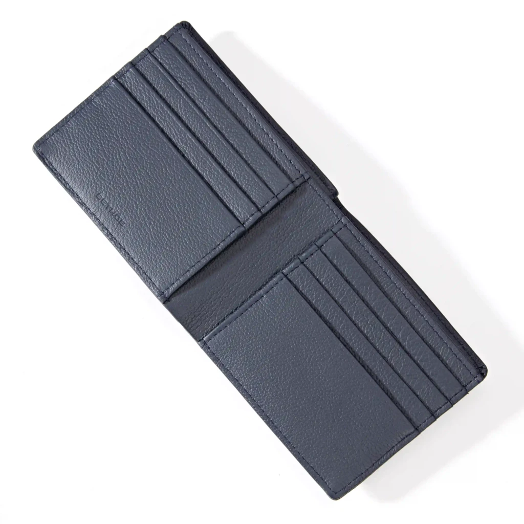 Portemonnaie für Karten Leder Blau