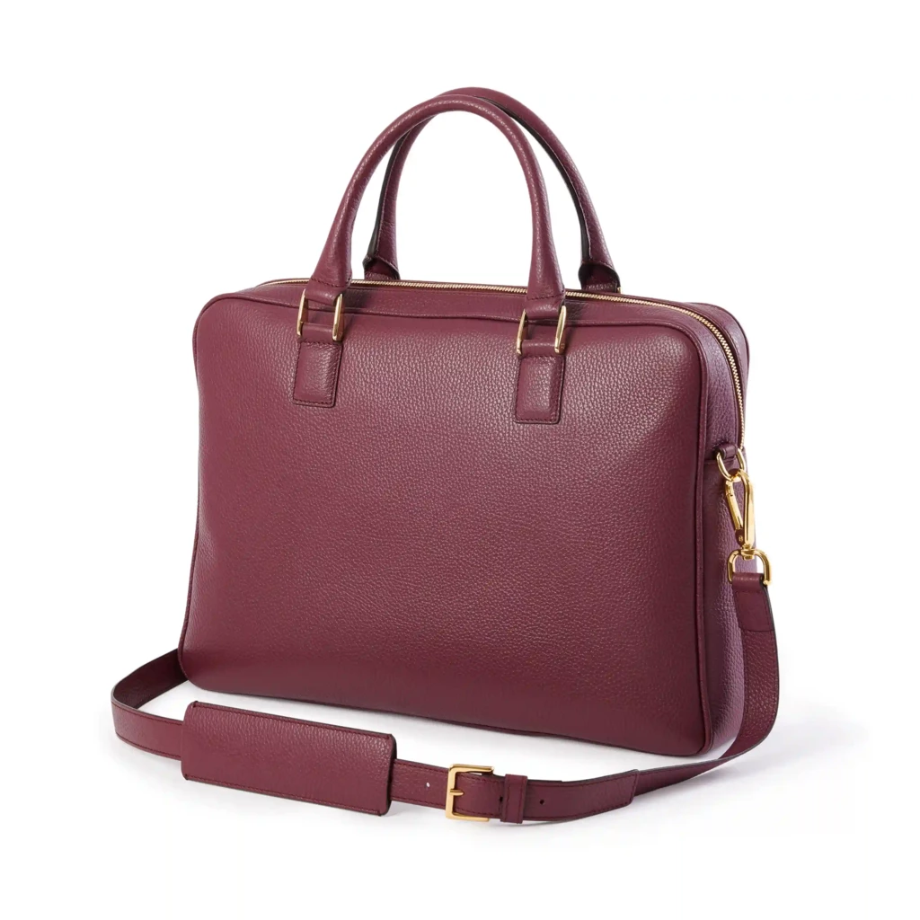 Aktentasche Adri Leder Aubergine
