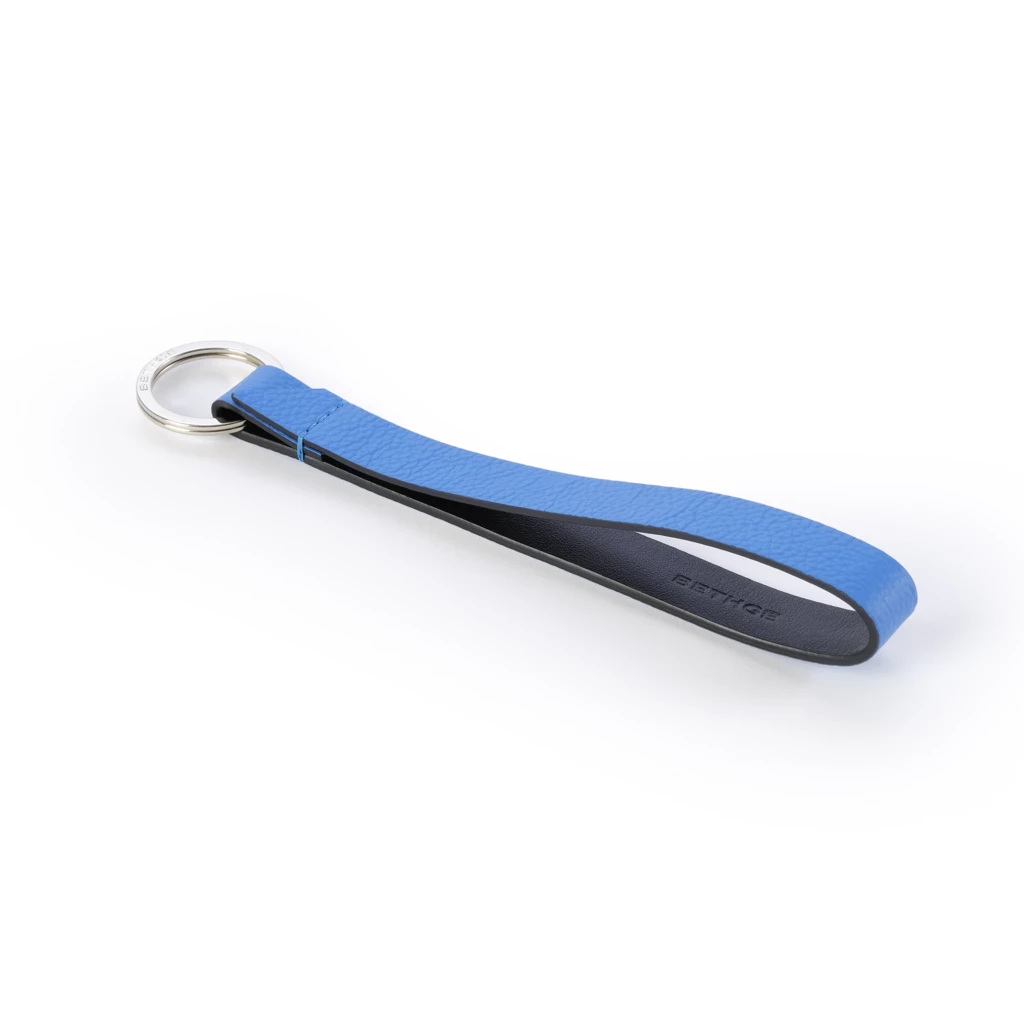 Schlüsselanhänger Racing Leder Blue
