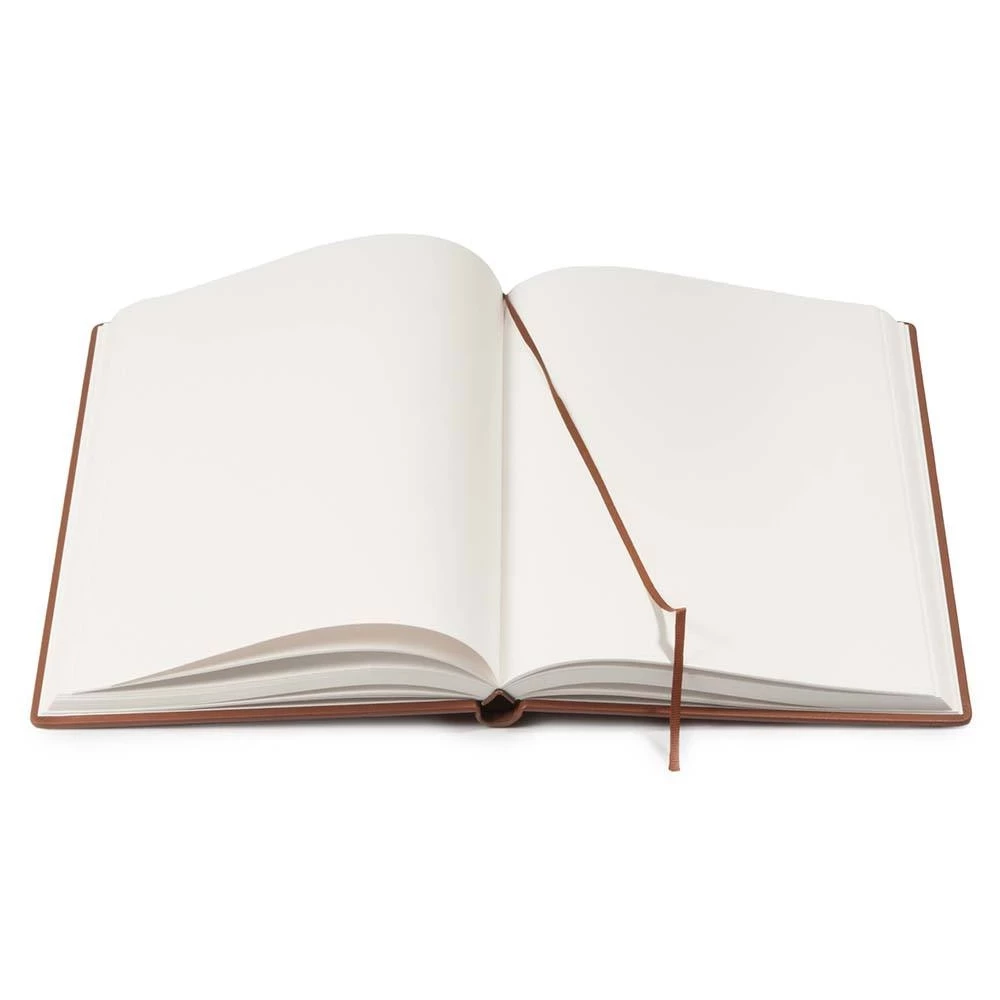 Gästebuch A4 Leder Brandy