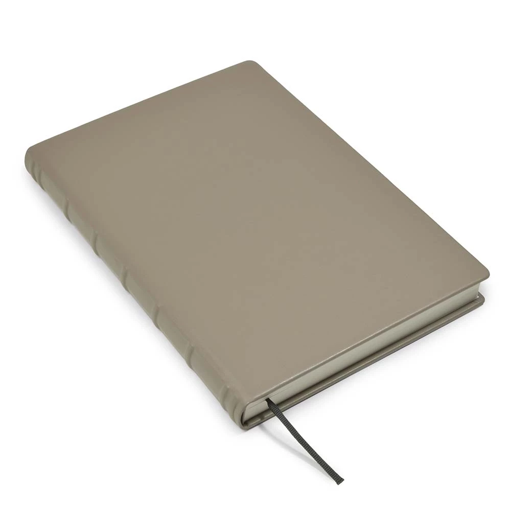 Gästebuch A4 Leder Taupe