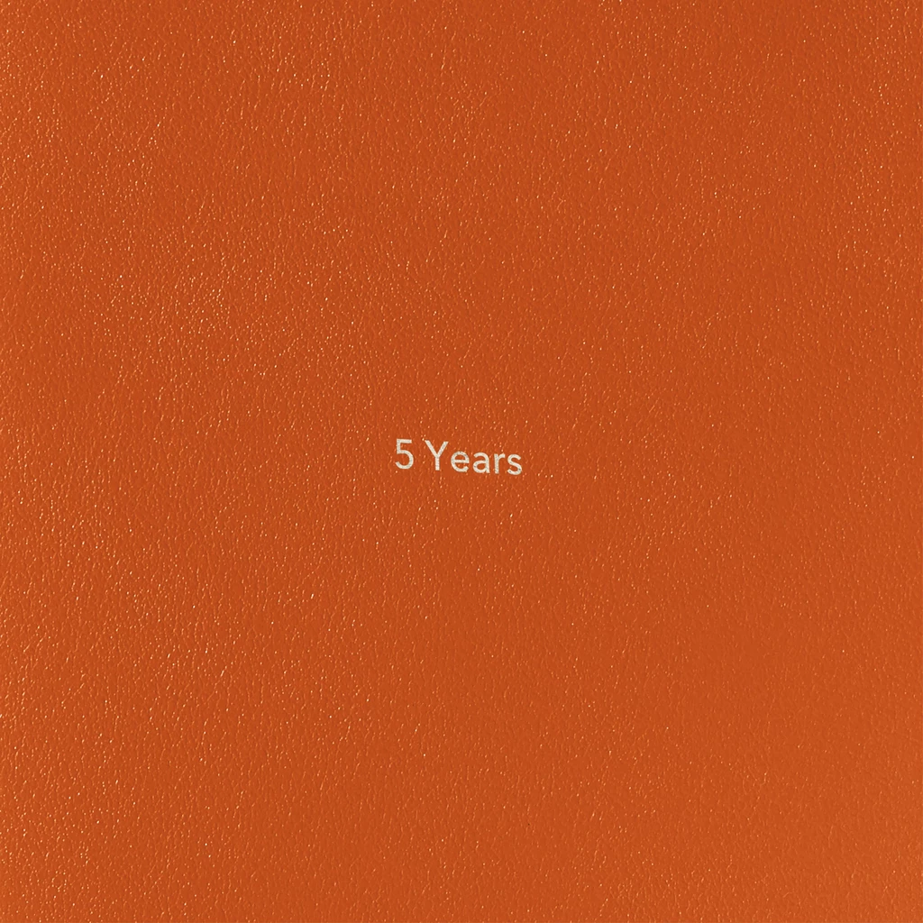 Treuleben 5-Jahres-Tagebuch M Leder Orange