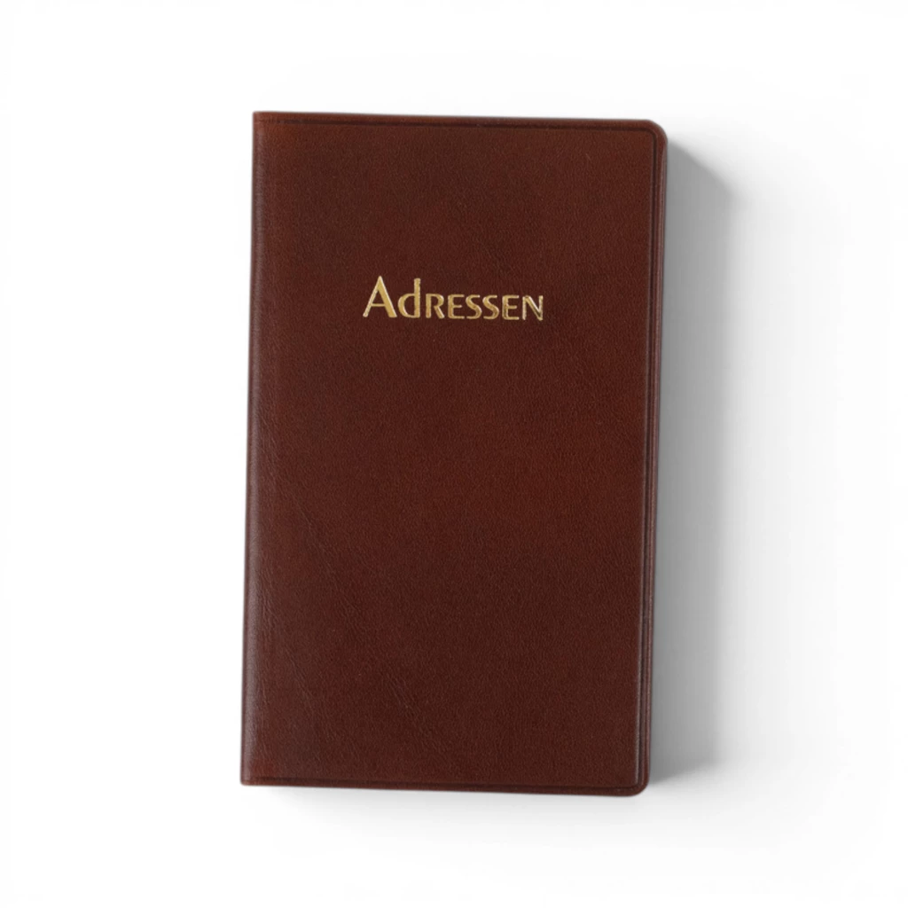 Adressbuch Ausgabe No. 26 Rindvoll Verona Leder cognac-braun