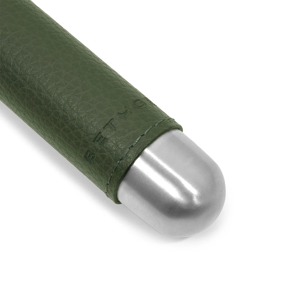 Taschenhumidor Hirschoptik Leder Dunkelgrün