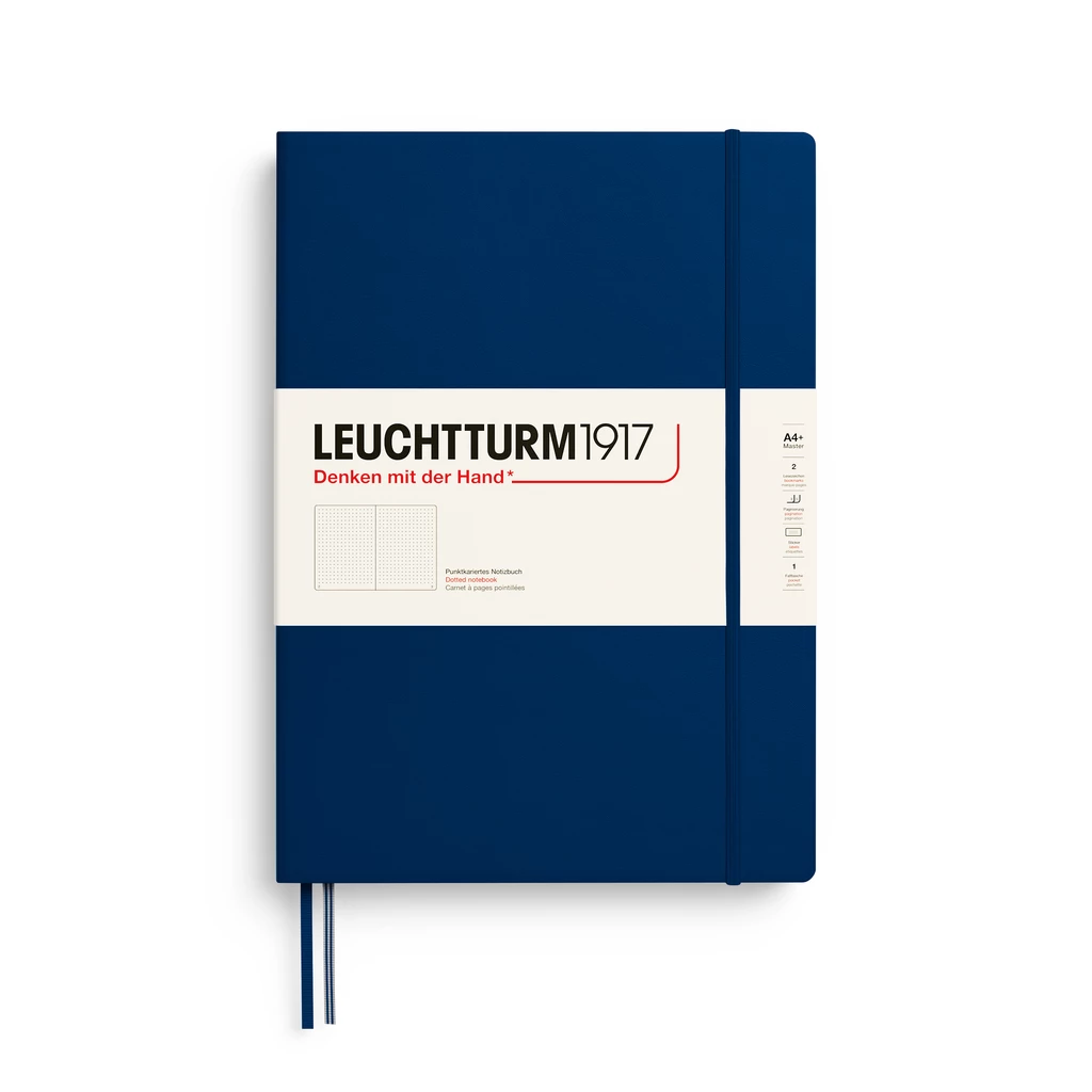 LT1917 Notizbuch Master Classic A4+, HC, dotted, Marine