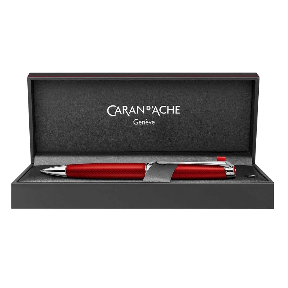 Caran d'Ache Kugelschreiber Léman Rouge Carmin vers./rhod.