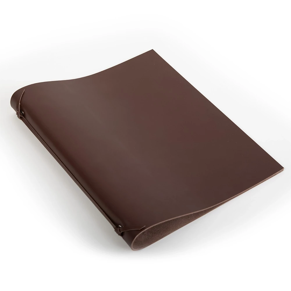 Ringbuch A4 4 Ringe Leder Dunkelbraun