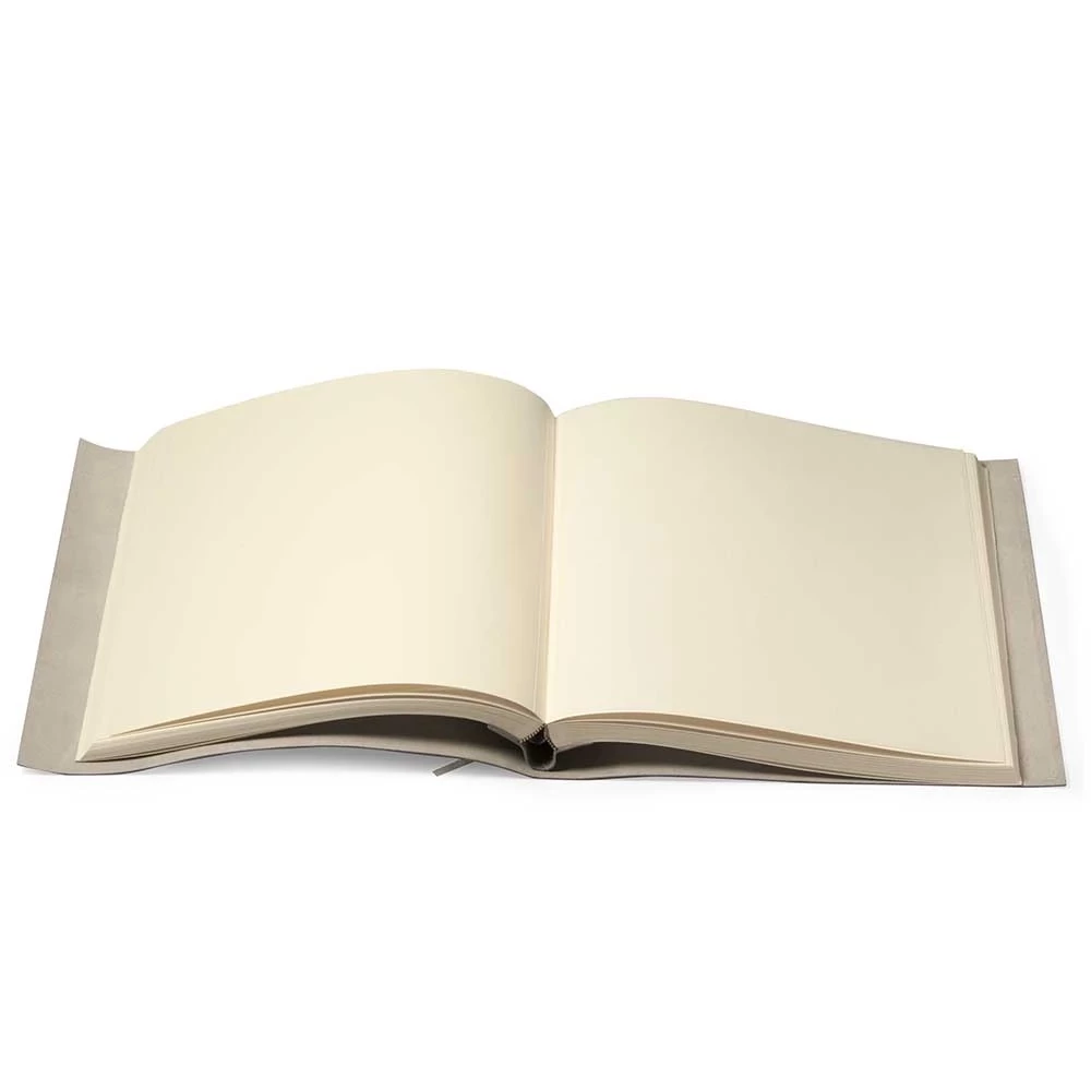 Fotoalbum 50 Blatt Leder Taupe