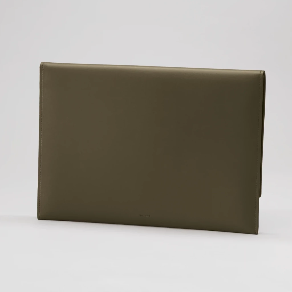 Treuleben Laptoptasche Leder Dunkelgrün