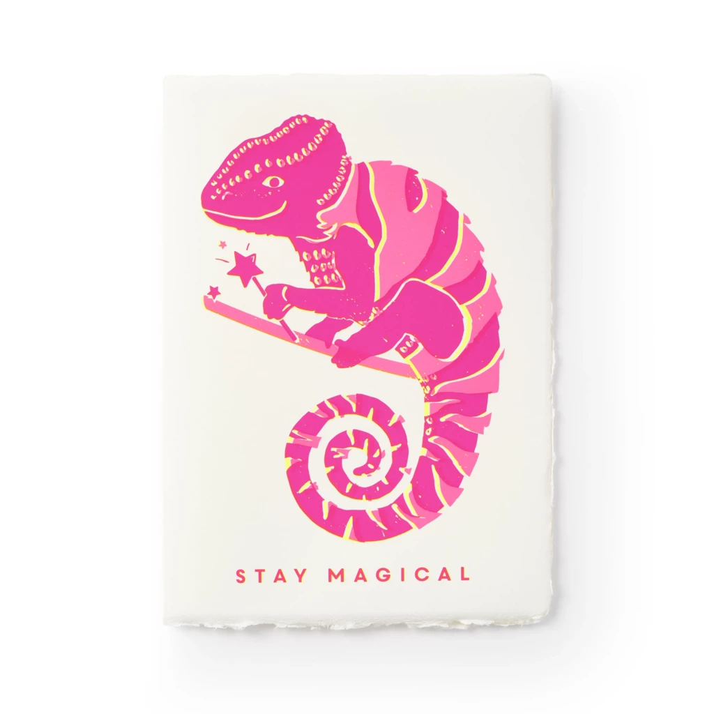 Grußkarte „Stay Magical" Bütten