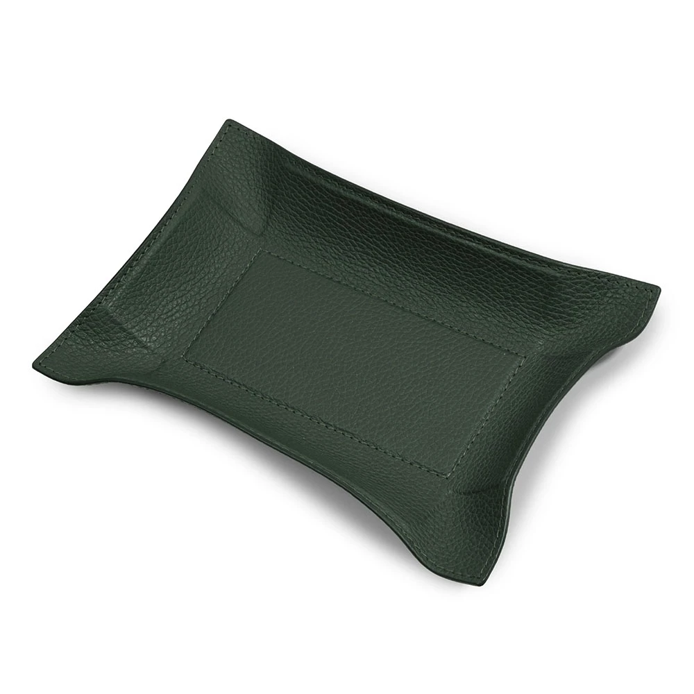 Taschenleerer Hirsch Rechteckig Leder Dunkelgrün