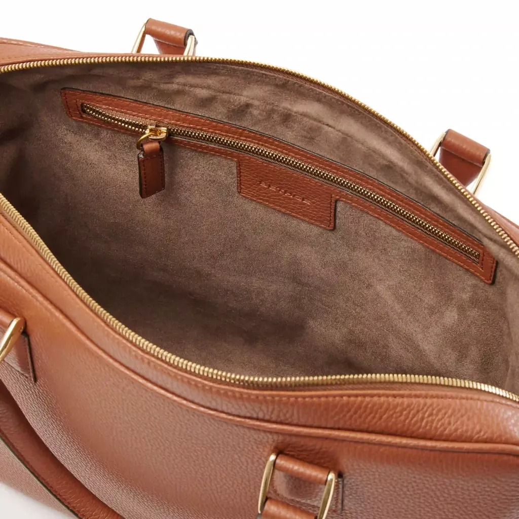 Leder Aktentasche Adri Hellbraun